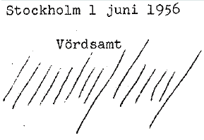Signature of Gustaf Graf
